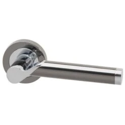 XL Joinery Timis Bathroom Door Handle Pack With Lock-65mm Latch - TIMISBP65