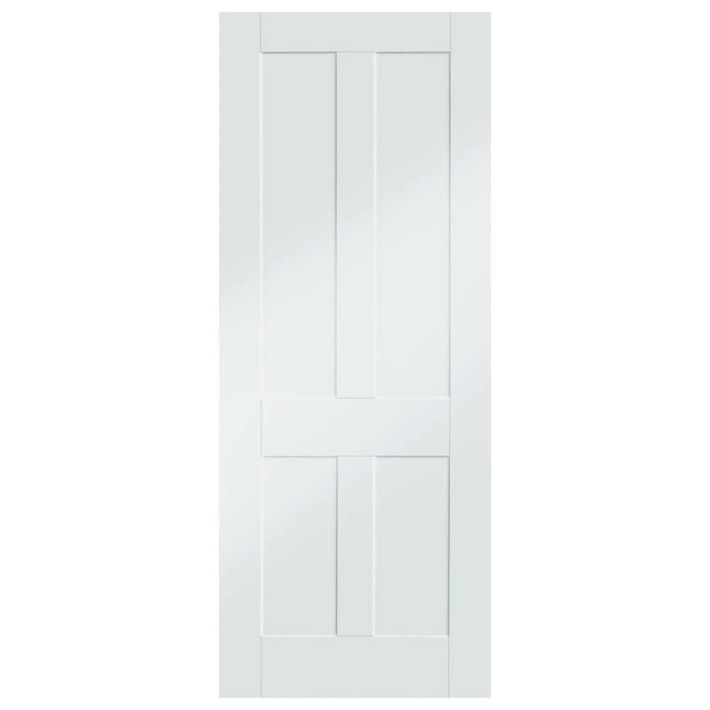 XL Joinery Shaker Victorian 4 Panel White Primed Internal FD30 Fire Door - Image 2