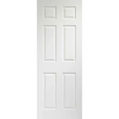 XL Joinery Colonist 6 Panel Internal White Moulded Fire Door 1981 X 838 X 44mm - WM6P33FD