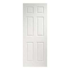 XL Joinery Pre-Finished White Moulded Colonist 6 Panel Internal Door