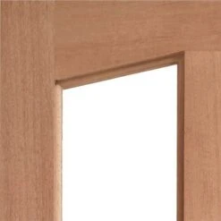 XL Joinery Richmond 2 Panel Victorian Unfinished Natural Hardwood 2 Light Unglazed External Front Door (D&G)