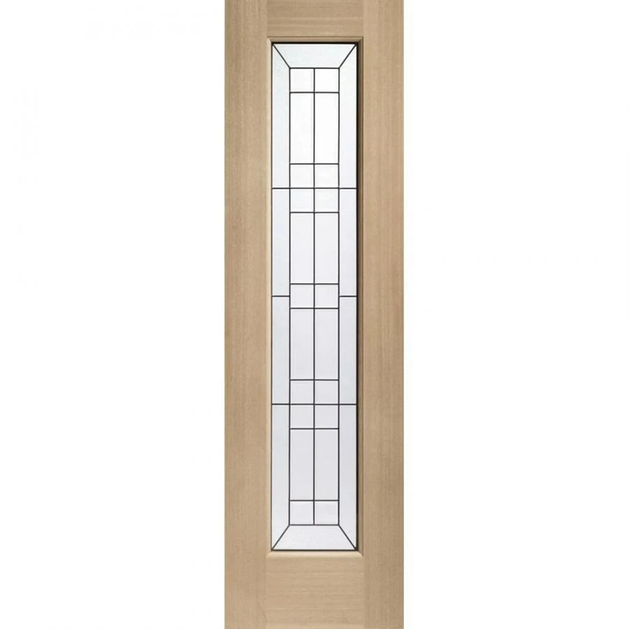 External Oak Decorative Triple Glazed Sidelight - Image 2