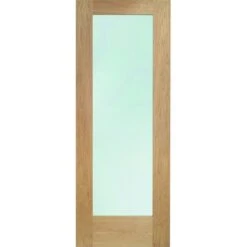 XL Joinery Pattern 10 Shaker Unfinished Natural Oak 1 Light Clear Glass External Front Door (D&G)