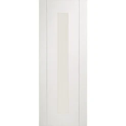 XL Joinery Forli Fully Finished White Clear Glazed Internal Door - 1981mm X 762mm (78 Inch X 30 Inch)