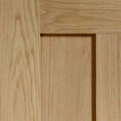 XL Joinery Novara Shaker 2 Panel Unfinished Oak Internal FD30 Fire Door - 1981mm X 762mm (78 Inch X 30 Inch)
