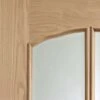 XL Joinery Riviera Fully Finished Oak 6 Light Clear Bevelled Glass Internal Door - 1981mm X 762mm (78 Inch X 30 Inch)