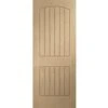 XL Joinery Sussex Vertical Unfinished Oak Internal Flush FD30 Fire Door - 1981mm X 762mm (78 Inch X 30 Inch)