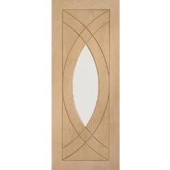 XL Joinery Treviso Unfinished Oak Treviso Clear Glazed Internal Door