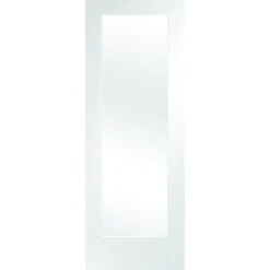 XL Joinery Internal White Primed Pattern 10 Clear Glass Fire Door FD30