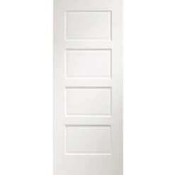 XL Joinery Severo 4 Panel Fully Finished White Internal Door