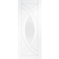 XL Joinery Treviso White Primed Treviso Clear Glass Internal Door