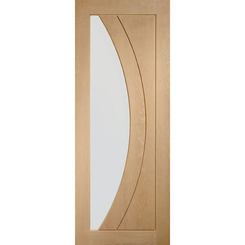 XL Joinery Salerno Unfinished Oak Clear Glass Internal Door - Image 6