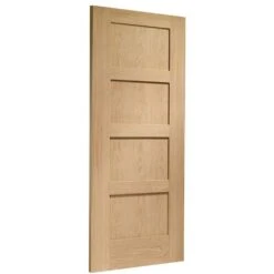 XL Joinery Shaker 4 Panel Unfinished Oak Internal FD30 Fire Door