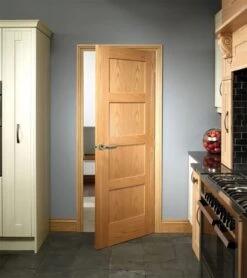 XL Joinery Shaker 4 Panel Fully Finished Oak Internal Door