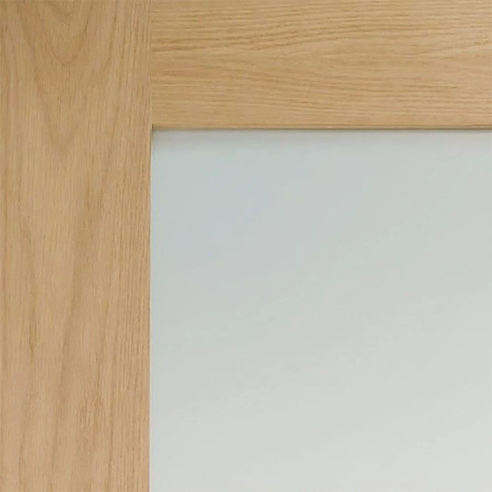 XL Joinery Shaker Fully Finished Oak 4 Light Obscure Glazed Internal Door - Image 2