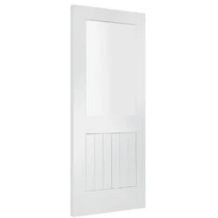 XL Joinery Suffolk Cottage White Primed Suffolk Clear Glass Internal Door