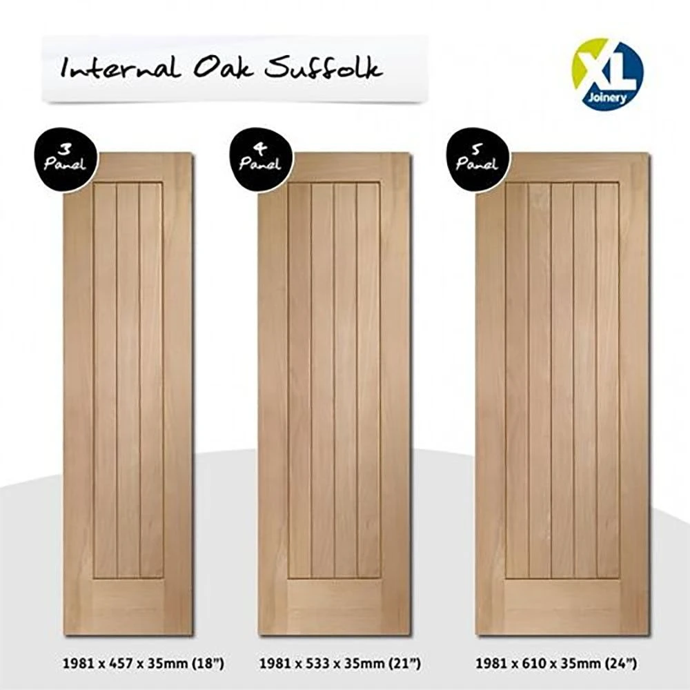 XL Joinery Suffolk Original Cottage Fully Finished Oak Internal Door - Image 5