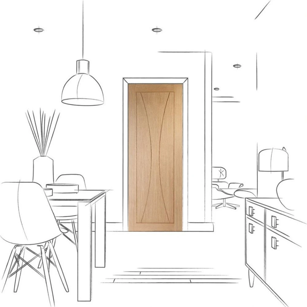 XL Joinery Verona Fully Finished Oak Internal Flush Door - Image 2