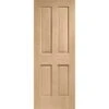 XL Joinery NRM Victorian 4 Panel Fully Finished Oak Internal Door