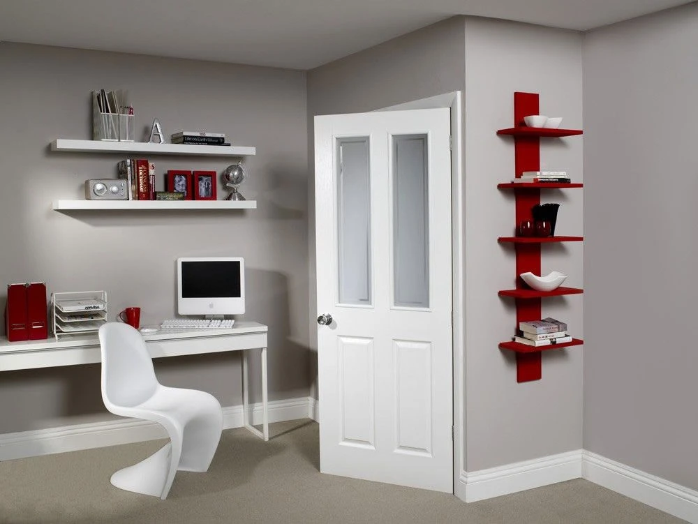 XL Joinery Forbes Victorian Moulded White Primed Glazed Internal Door - Image 2