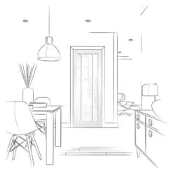 XL Joinery Worcester 3 Panel White Primed Internal Door